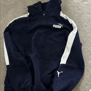Puma Dark Blue and White Pullover sweatshirt